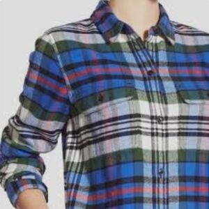 Plaid Woman's Shirt - Blue, Green, Red